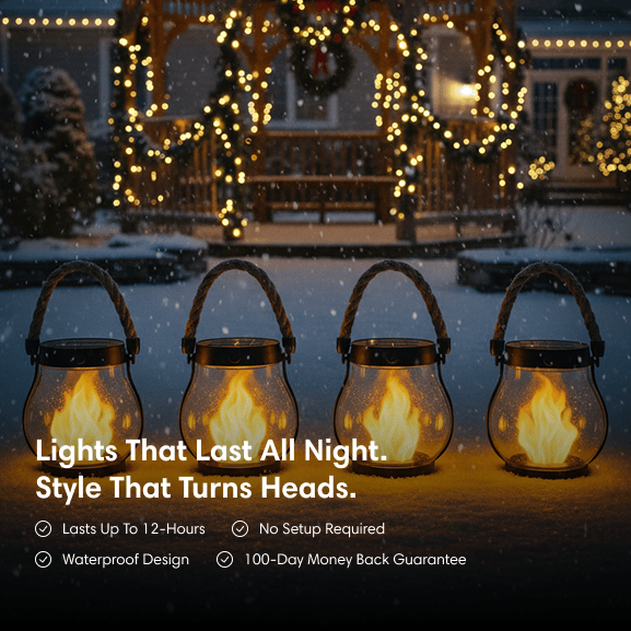 Kaliqo™ | Solar Lantern Outdoor Winter Lights