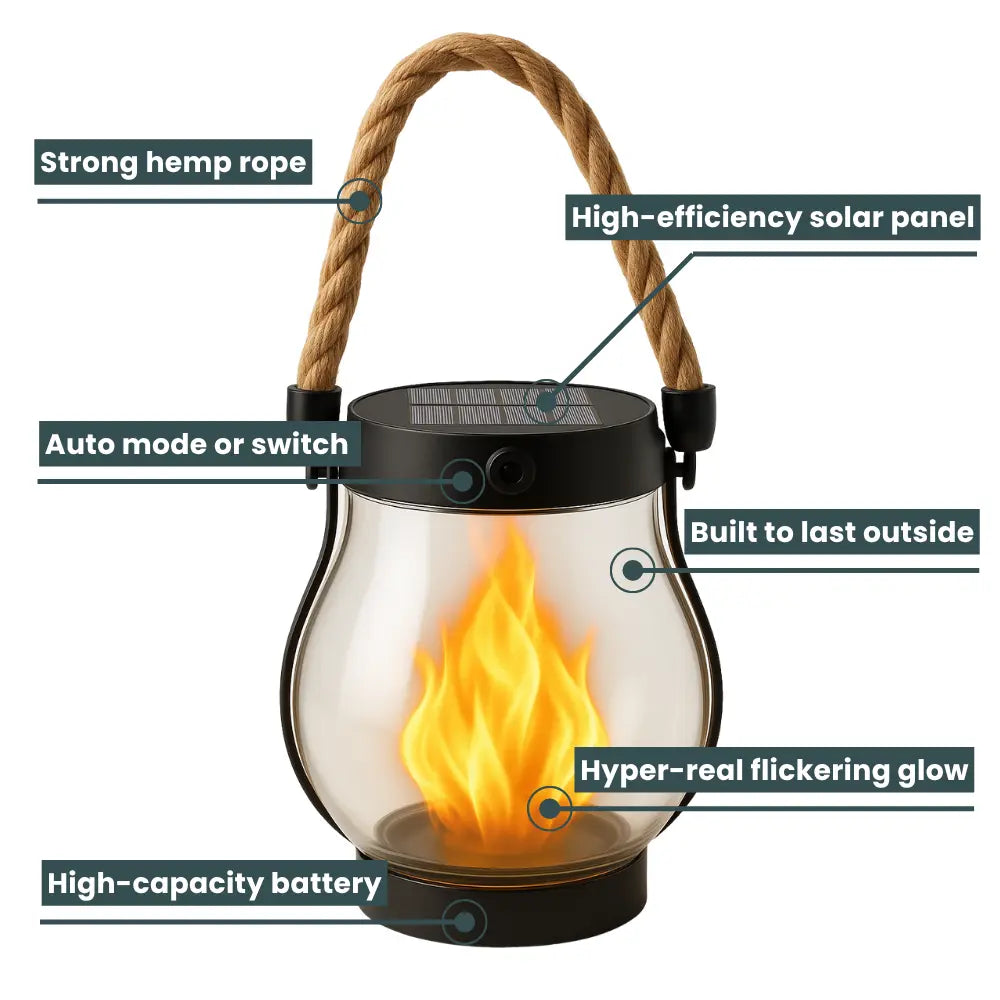 Kaliqo™ – Solar Lantern Outdoor Lights